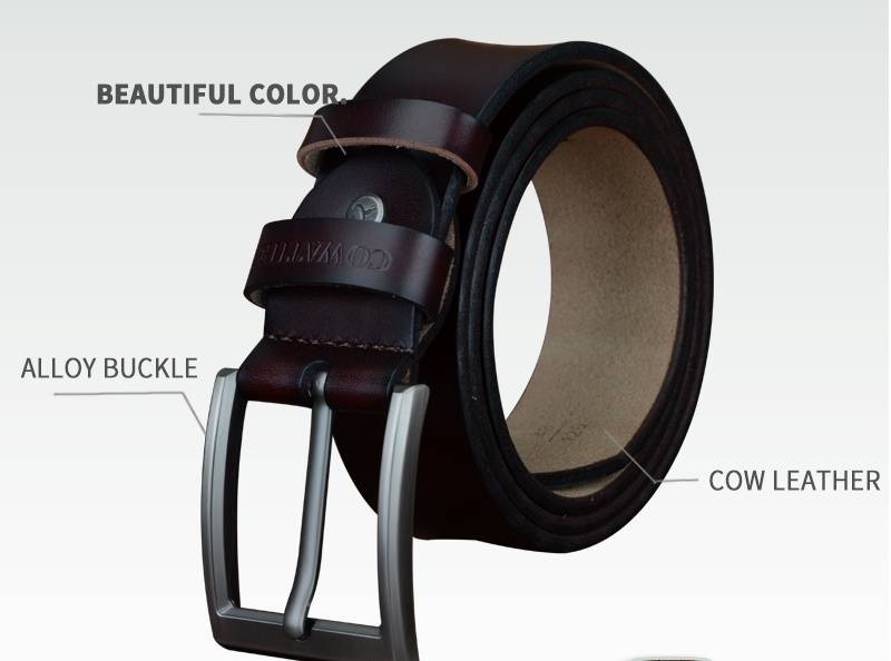 Men's Casual Style Belt with Pin Buckle