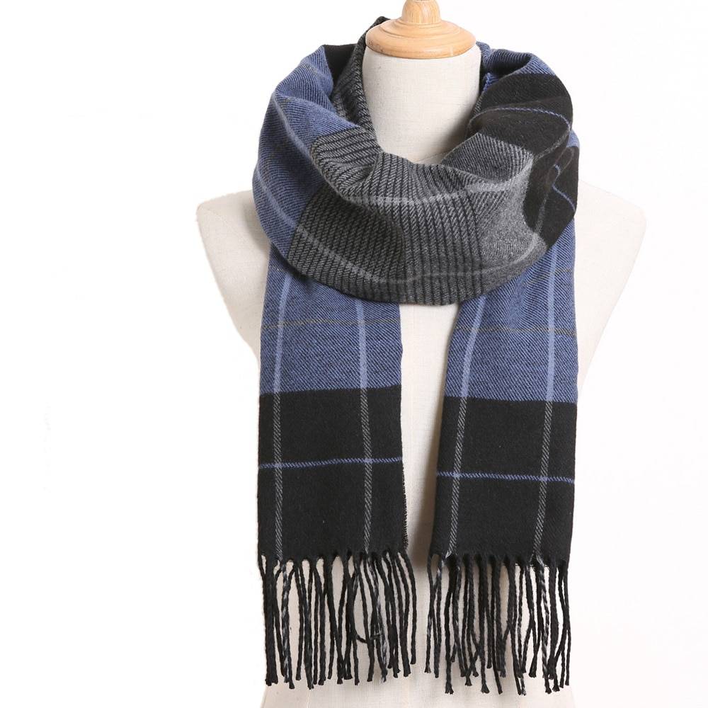Men's Plaided Cashmere Scarf