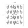 Geometric Cartoon Animal Nail Stickers General Merchandise Health & Beauty 