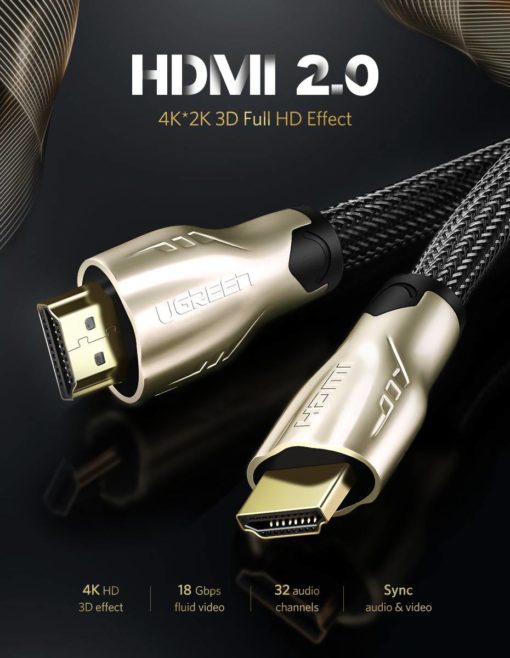4K HDMI to HDMI 2.0 Cable Cord for PS4 and Apple TV Computers & Networking iPads, Tablets & eReaders