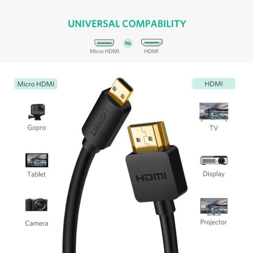 Micro HDMI to HDMI Cable Connector Computers & Networking Networking