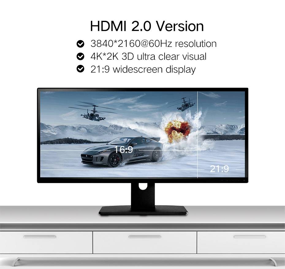4K Slim HDMI to HDMI 2.0 Cable