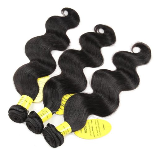 Wavy Brazilian Hair Weaves with Closure Hair Extensions & Wigs