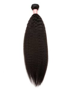 Kinky Straight Human Hair Extensions Hair Extensions & Wigs