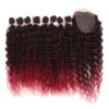 Ombre Wavy Synthetic Hair Extensions 9 pcs Set Hair Extensions & Wigs