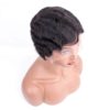 Black Short Wavy Lace Remy Human Hair Wig Hair Extensions & Wigs 