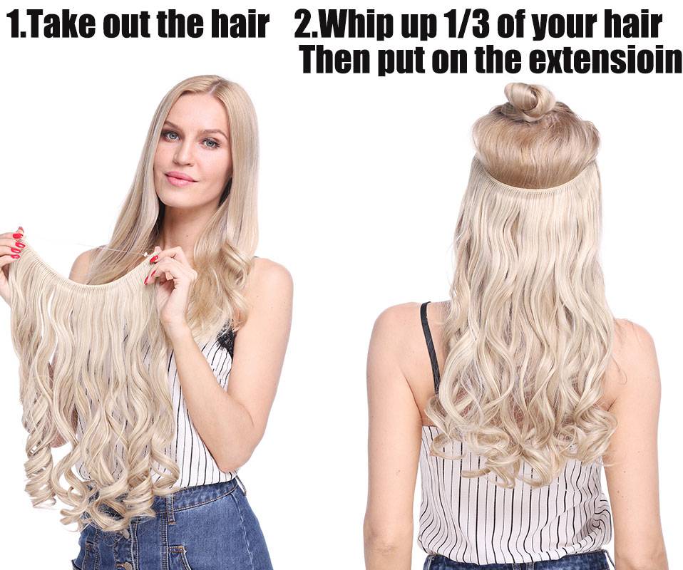 Long Synthetic Hair Extensions