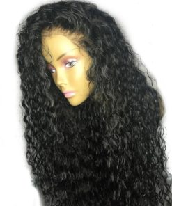 Long Curly Natural Black Wig Hair Extensions & Wigs