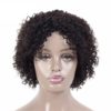 Ombre Short Kinky Curly Non-Lace Human Hair Wig Hair Extensions & Wigs 