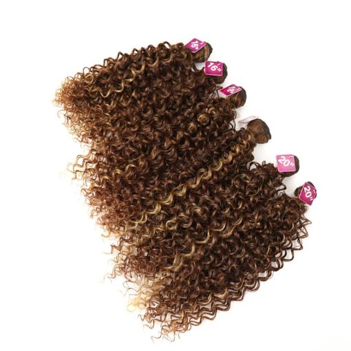 Long Kinky Curly Synthetic Hair Extensions 7 pcs Set Hair Extensions & Wigs