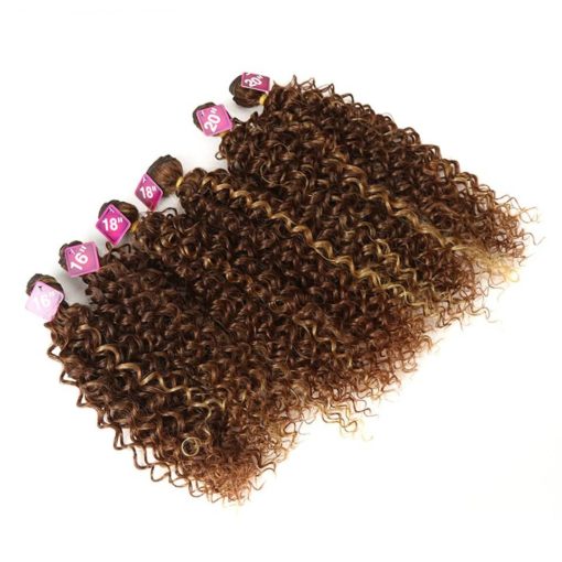 Long Kinky Curly Synthetic Hair Extensions 7 pcs Set Hair Extensions & Wigs