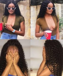 4 x 4 Brazilian Curly Human Hair Wigs Hair Extensions & Wigs