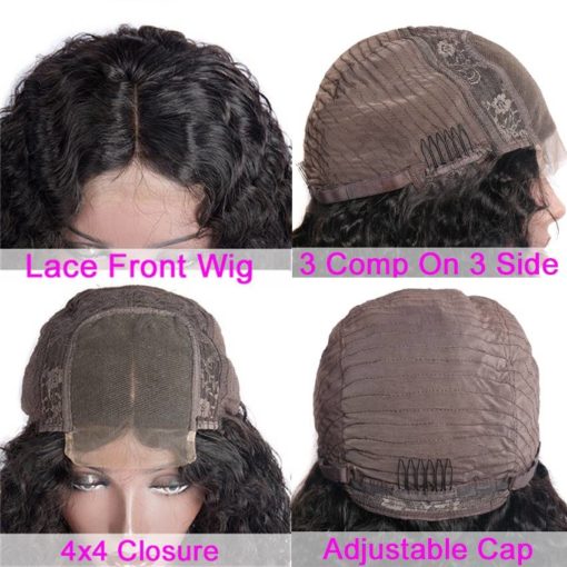 4 x 4 Brazilian Curly Human Hair Wigs Hair Extensions & Wigs