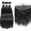 Pre-Colored Straight Brazilian Non-Remy Hair Weave Hair Extensions & Wigs 