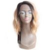 Blonde Ombre Long Bob Wavy Lace Synthetic Hair Wig Hair Extensions & Wigs 