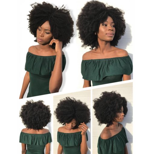 Afro Curly Natural Hair Extensions Hair Extensions & Wigs