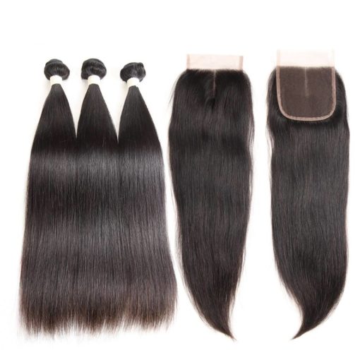 Pre-Colored Brazilian Straight Hair Extension Hair Extensions & Wigs