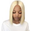 Lace Front Human Hair Blonde Short Bob Wig Hair Extensions & Wigs 