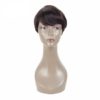 Black Short Straight Non-Lace Human Hair Wig Hair Extensions & Wigs 