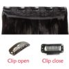 Long Straight Clip-In Synthetic Hair Extension Hair Extensions & Wigs 