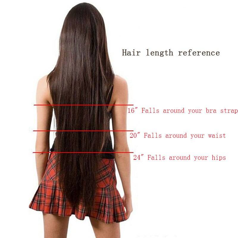 Long Straight Clip-In Synthetic Hair Extension