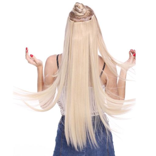 Long Straight Clip-In Synthetic Hair Extension Hair Extensions & Wigs