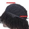 Short Kinky Curly Non-Lace Remy Human Hair Wig Hair Extensions & Wigs 