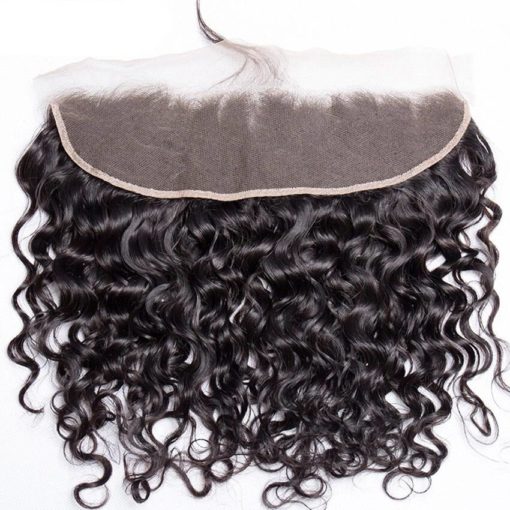 Malaysian Water Wave Bundles with Lace Frontal Closure Hair Extensions & Wigs