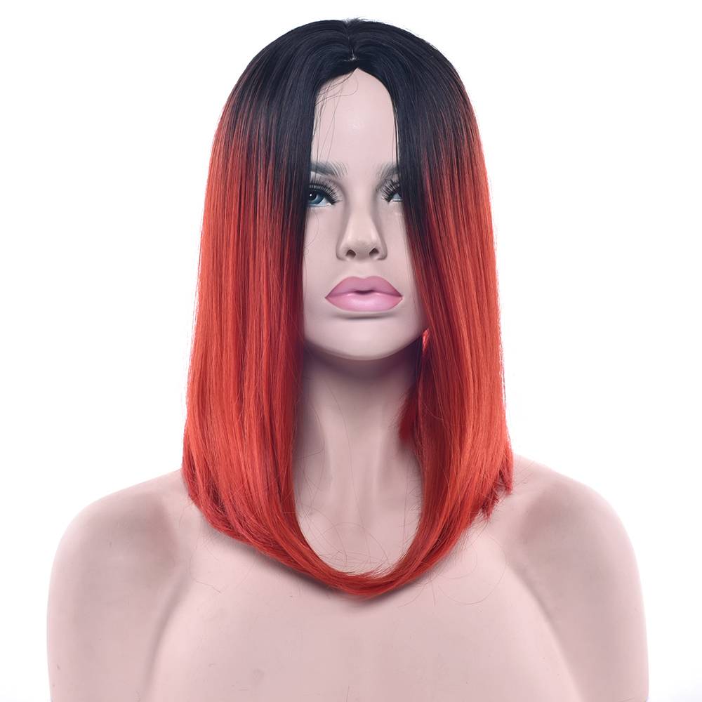 Ombre Color Straight Bob Synthetic Wig | Liquidation Square