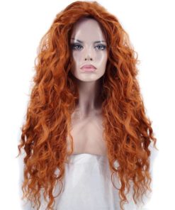 Ginger Red Long Wavy Synthetic Hair Wig Hair Extensions & Wigs