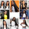 Straight 360 Lace Frontal Pre Plucked Wigs Hair Extensions & Wigs 