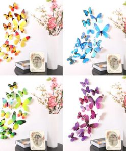 Colorful 3D Butterflies Wall Stickers Set General Merchandise Lawn & Garden