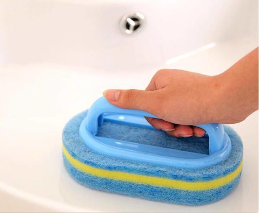 Sponge Brushes with Plastic Handle for Bathroom Cleaning General Merchandise Lawn & Garden