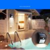 Outdoor Solar LED Wall Lamp General Merchandise Lawn & Garden 