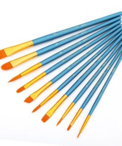 Watercolor Nylon Paint Brushes 10 pcs/Set Art & Home Decor Housewares