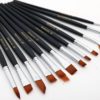 Set of 12 Multifunctional Painting Brushes Art & Home Decor Housewares 