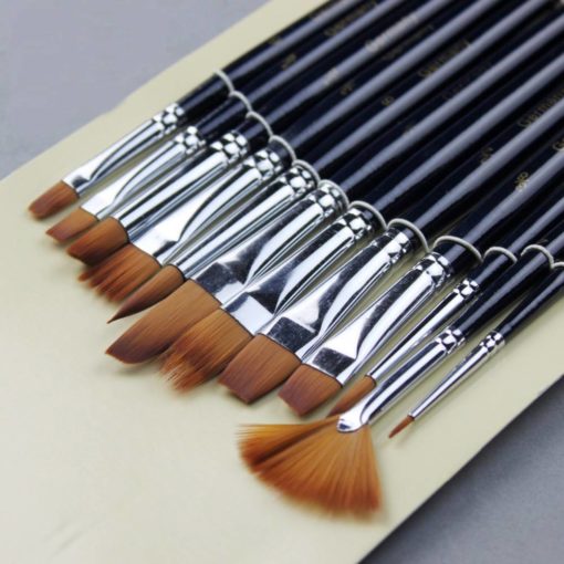 Set of 12 Multifunctional Painting Brushes Art & Home Decor Housewares