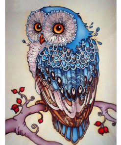 Colorful Mosaic Owl Diamond Painting Set Art & Home Decor Housewares