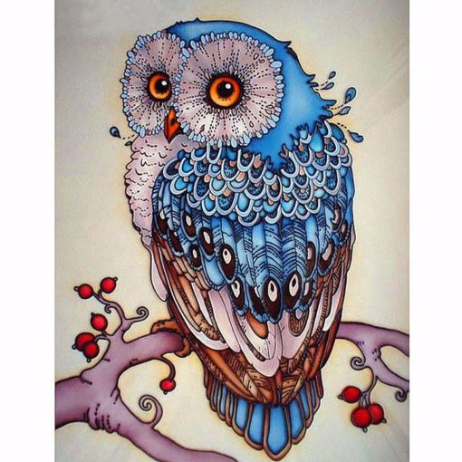 Colorful Mosaic Owl Diamond Painting Set Art & Home Decor Housewares