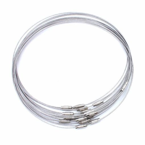 Stainless Steel Necklace Ropes Set of 10 pcs Art & Home Decor Housewares