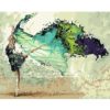 Colorful Dancing Ballerina Painting by Numbers Set Art & Home Decor Housewares 