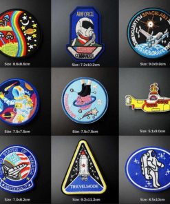 Pilot Astronaut Space Themed Iron On Embroidered Patches Art & Home Decor Housewares