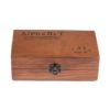 Vintage Number and Alphabet Letters Wooden Rubber Stamps with Wooden Box Art & Home Decor Housewares 