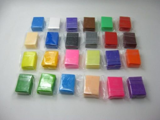 Bright Colors Polymer Modeling Clay Bars 24 pcs Set Art & Home Decor Housewares