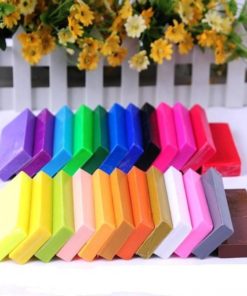 Bright Colors Polymer Modeling Clay Bars 24 pcs Set Art & Home Decor Housewares