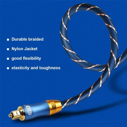 Fiber Audio Optical Cable with Braided Jacket Art & Home Decor Computers & Networking Housewares