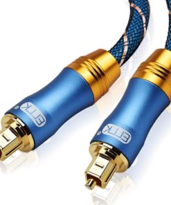 Fiber Audio Optical Cable with Braided Jacket Art & Home Decor Computers & Networking Housewares