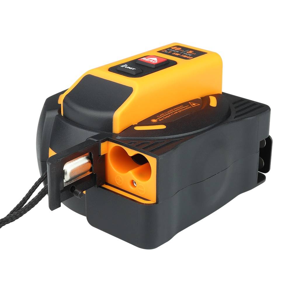 Compact Laser Distance Meter with Measure Tape