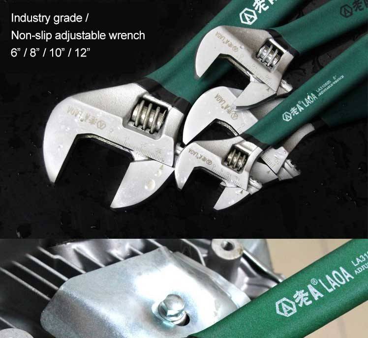 Adjustable Spanner Non-Slip Handle Wrench
