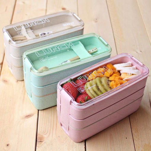 Portable 3 Layered Lunch Box Housewares Cookware & Tableware